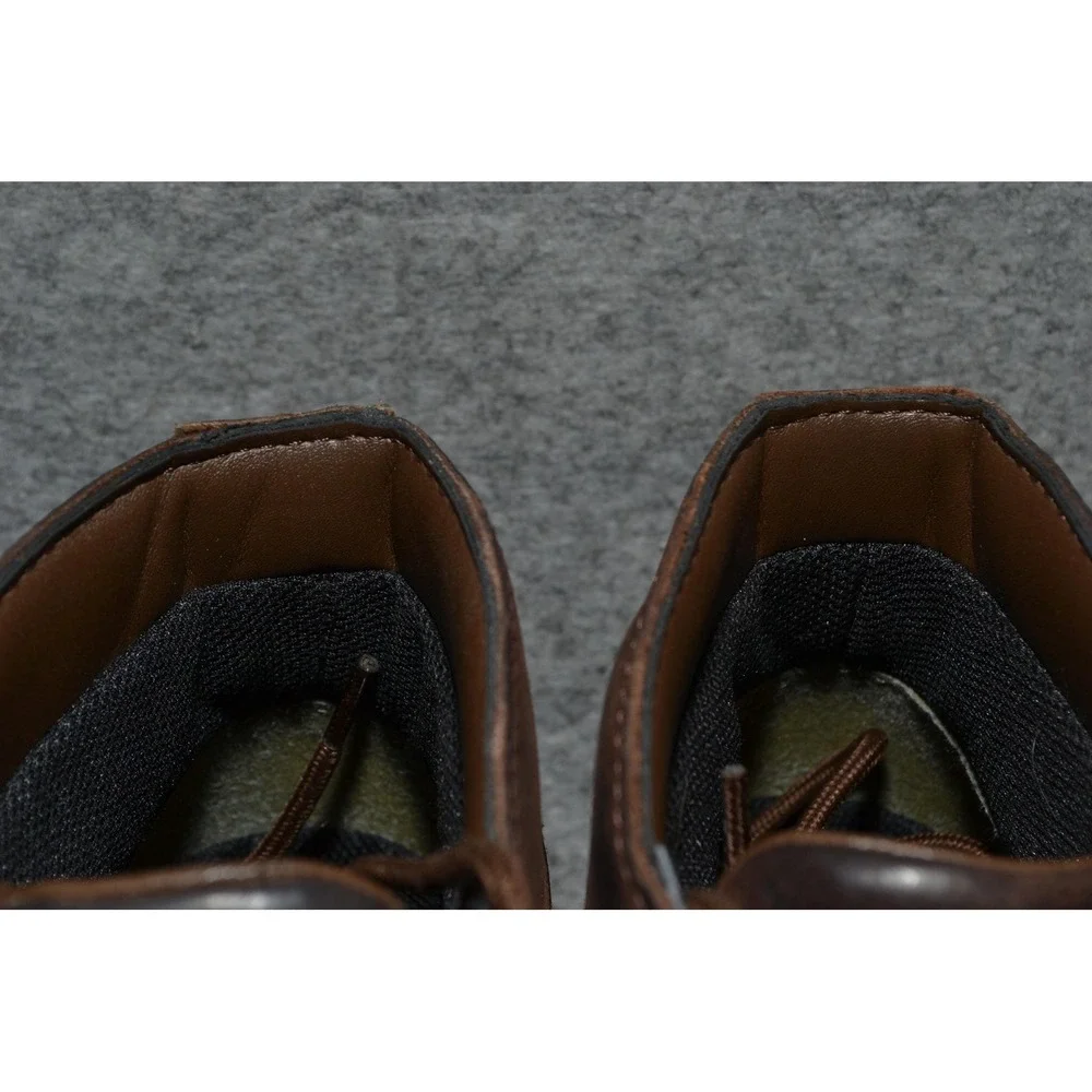 Red Wing‎ Zinc Boots Mens 9.5 Brown Worx Chukka Leather Safety Toe Ankle Work